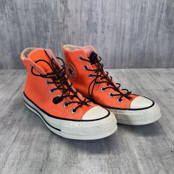 NEW BRIGHT ORANGE CONVERSE CHUCK TAYLOR ALLSTAR HI TOP CT-70 MENS 4.5 WOMENS 6.5 - Picture 1 of 8